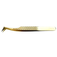 Gold Coloured Boot Tweezers | CP1 | Patterned handle | 1cm tip | Caliya Brand