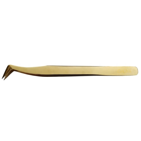 Gold Coloured Volume Tweezers | 1cm tip | CP8 | Caliya Brand