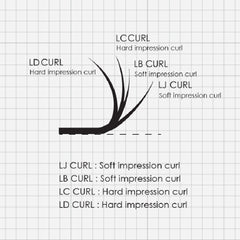 Mixed Lengths (7-14mm) | 16 rows | LC Curl | 0.07