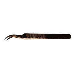 Rose Gold Coloured Curved Tweezers | Patterned | CP11 | Caliya Brand