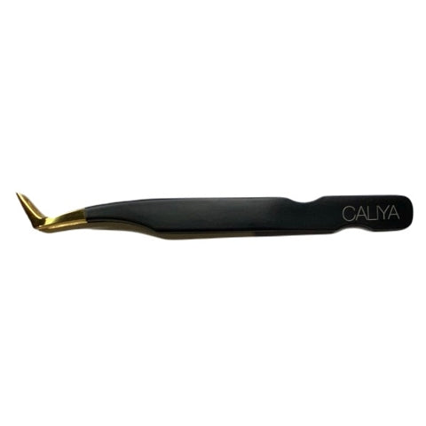 Black and Gold Collection | BG5 | S Cut Boot Tweezers | 1.2cm tip | Caliya Brand