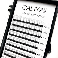 3D | C and D Curl | 0.07 | 100% Handmade Fans | Single length trays | From 7mm | LONG STEM