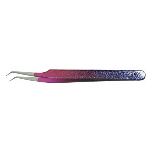 Glitter Pink/Purple Coloured Tweezers | 0.8cm tip | CP1c | Caliya Brand