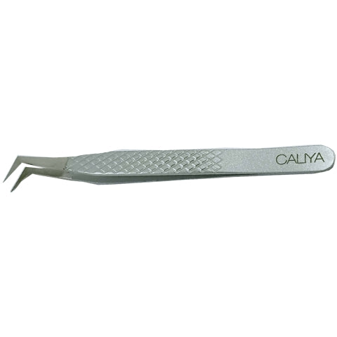 Glitter Silver Coloured Tweezers | 1cm thin tip | CP6c | Caliya Brand